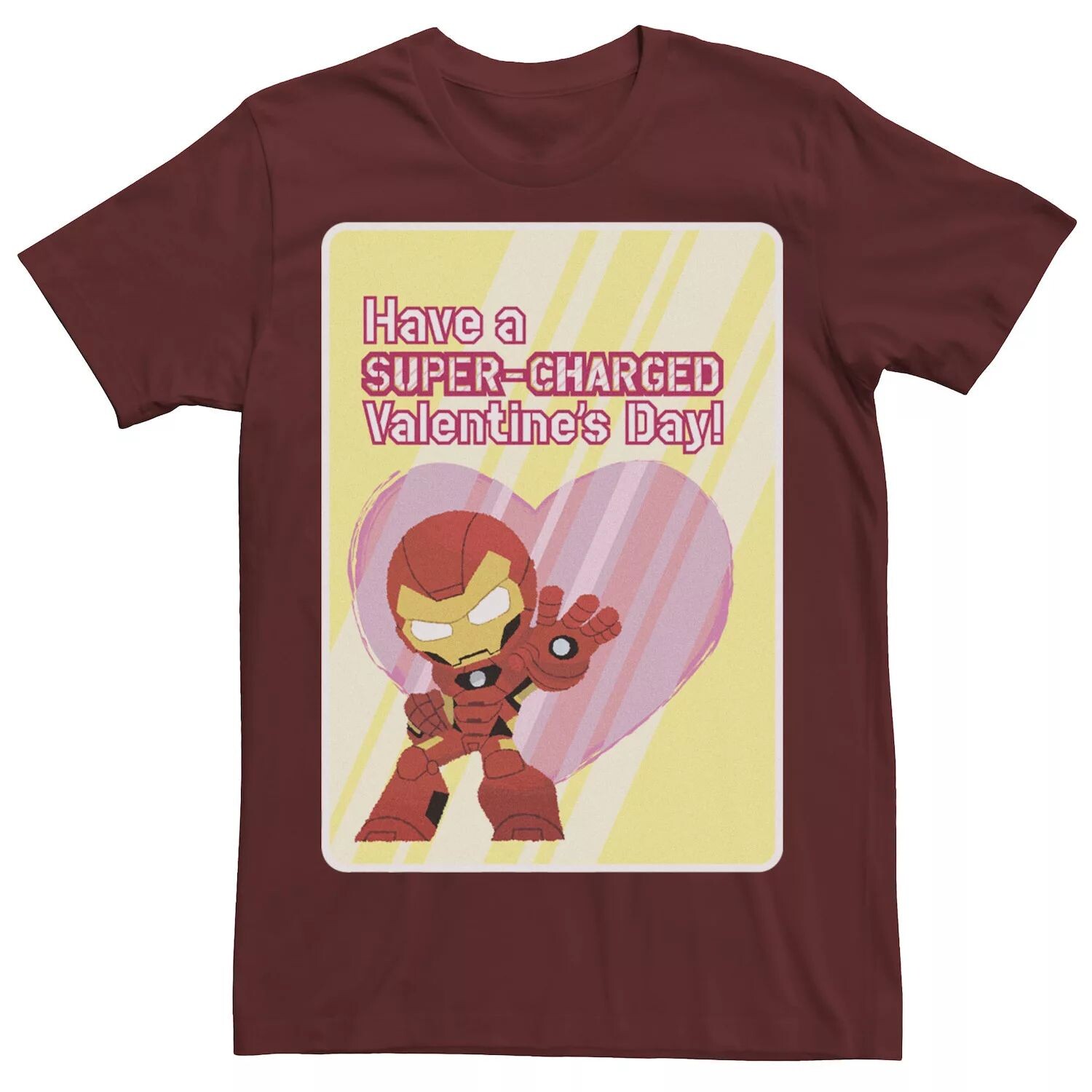 

Мужская футболка Marvel Iron Man Have A Super-Charged Day Valentine Card Licensed Character