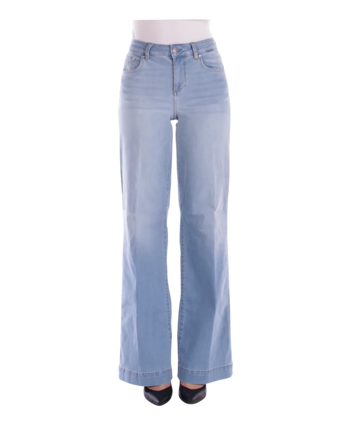 

Джинсы с логотипом и застежкой-молнией сзади, стандартный крой. Liu Jo, синий