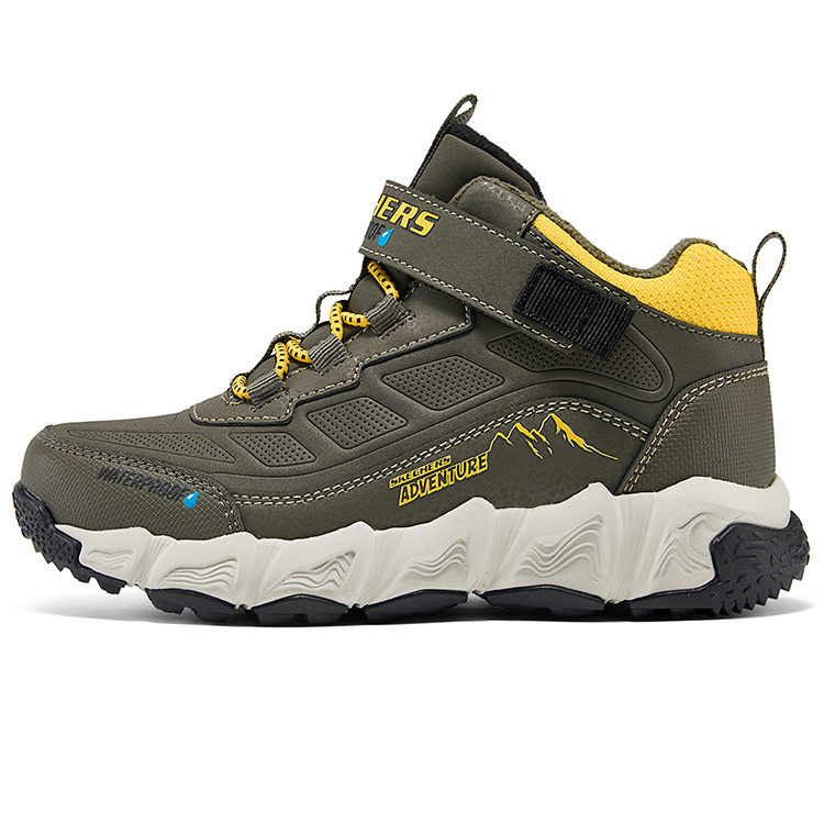 

Skechers Kids Нескользящие и износостойкие теплые детские кроссовки среднего размера, цвет «армейский зеленый»