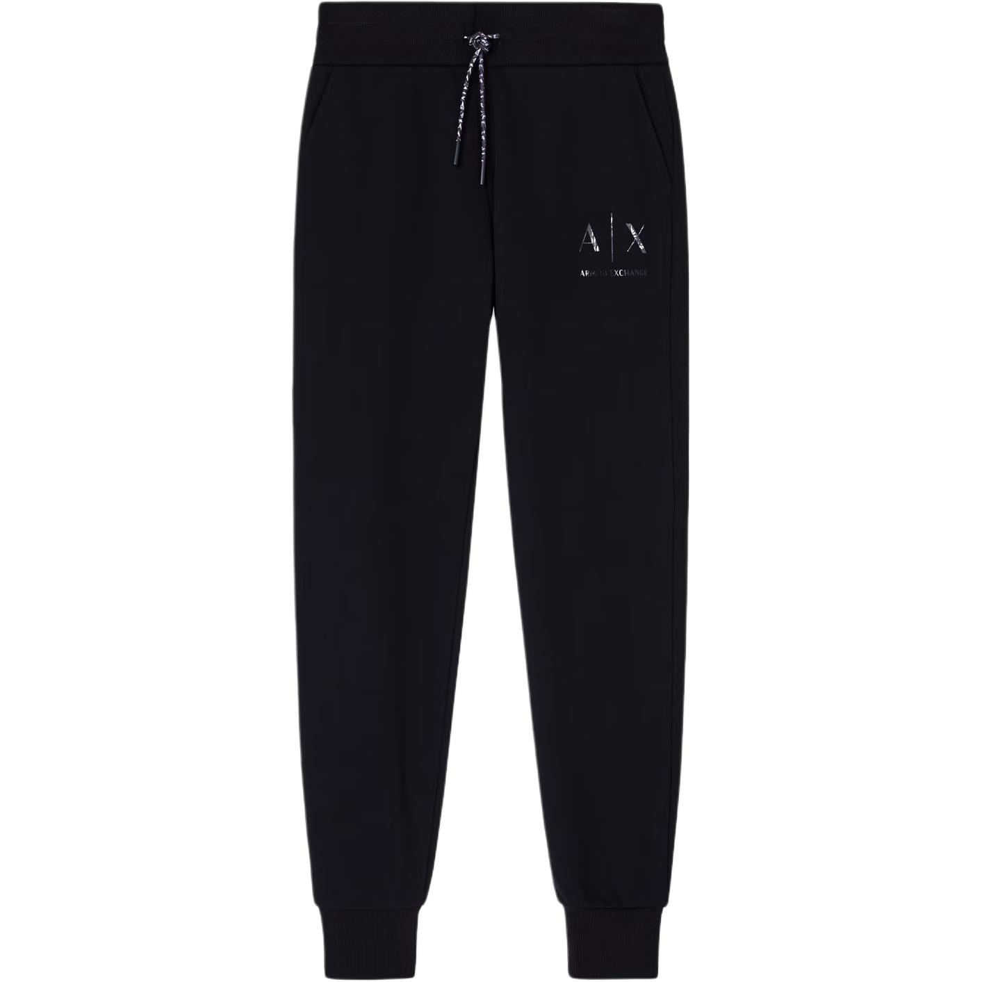 

Вязаные спортивные штаны AE для женщин ARMANI EXCHANGE, черный