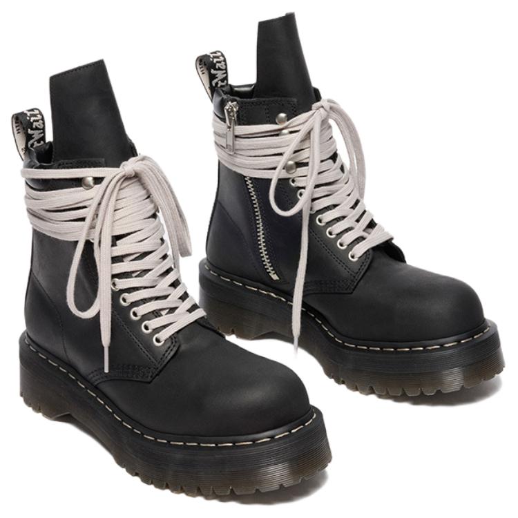 Dr.Martens Ботинки Martin, Rick Owens x 1490, Steel Toe Quad Short, Unisex, Black — фото 3