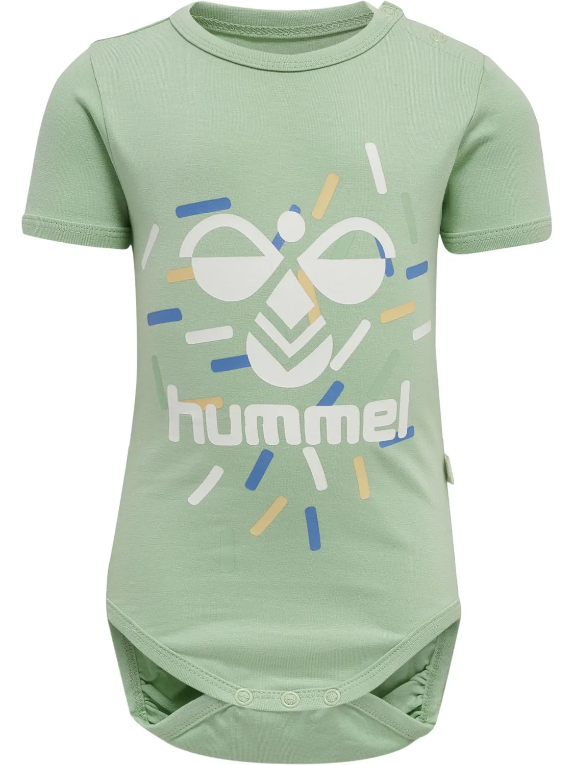 Боди с застежкой на кнопки Hummel, grayed jade