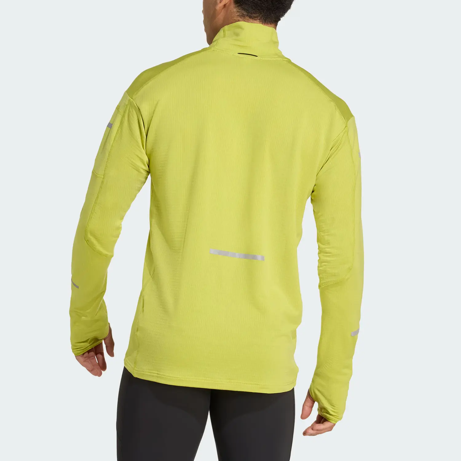Adidas Футболка для бега мужская ClimaWarm FW25 ADI365 мягкий лаймовый зеленый — фото 4