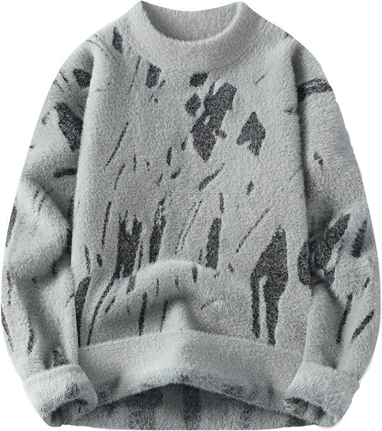 

Мужской свитер Cambkatl с принтом, свободный, с длинными рукавами