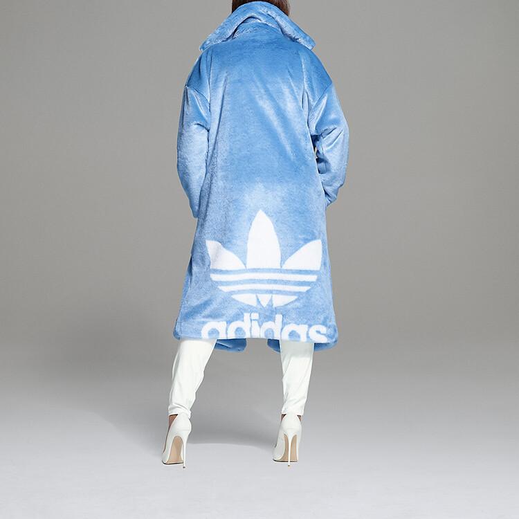 Пальто унисекс Adidas Originals, цвет Blue — фото 4