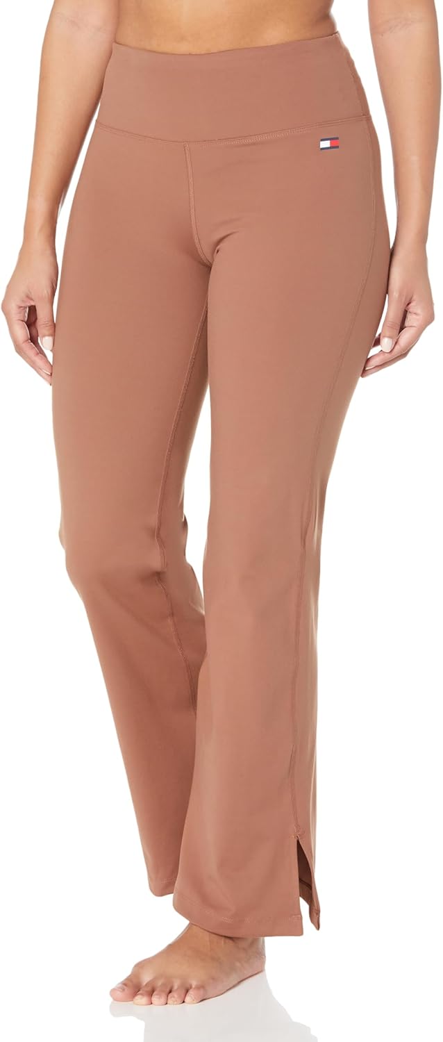 

Женские прямые брюки для йоги Tommy Hilfiger с боковыми разрезами, Ginger