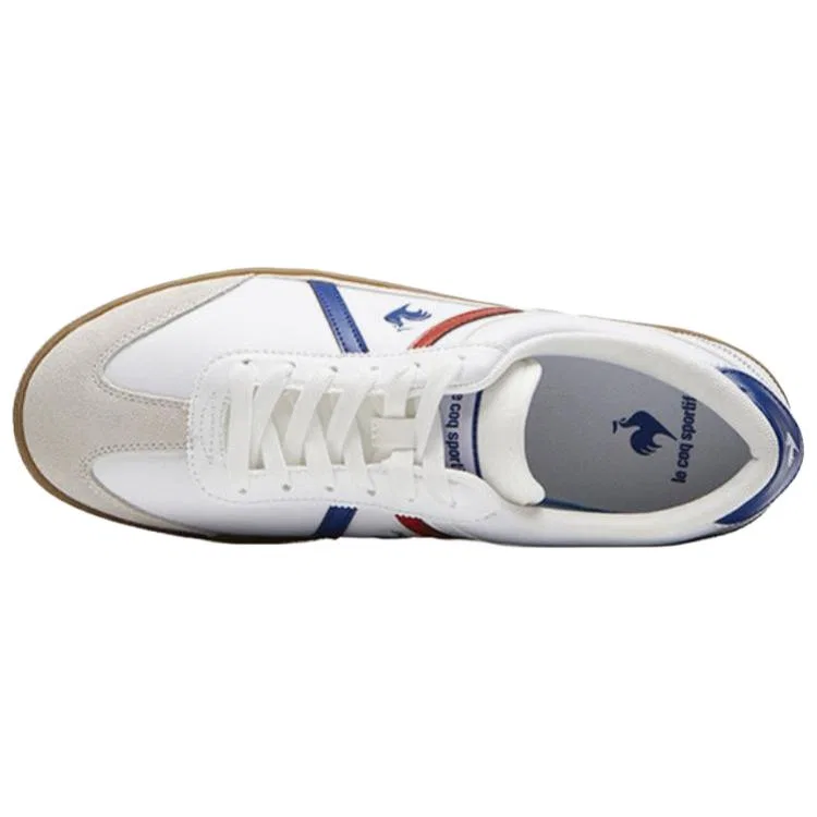 Кроссовки кожаные Le Coq Sportif бело-сине-красные — фото 4
