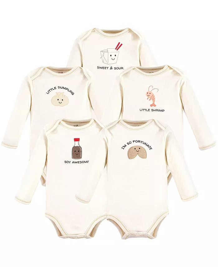 

Детский унисекс боди с длинным рукавом из органического хлопка, Neutral Woodland Touched by Nature, коричневый/бежевый