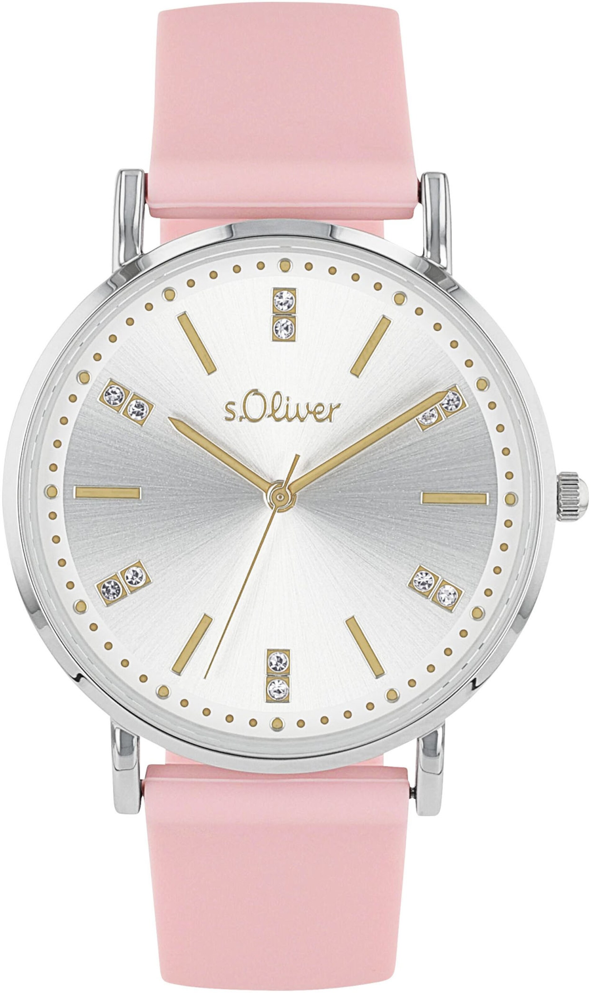 

s.Oliver Часы Analog в пастельно-розовом цвете
