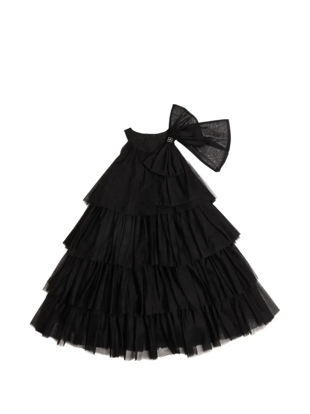 Платье с многоярусным бантом Bcbg Kids, черный