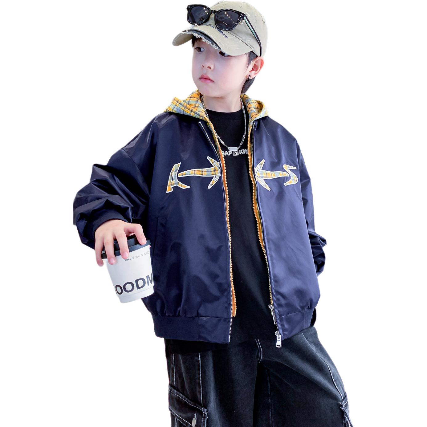 

Детская куртка с капюшоном Moderate EASTERN CAMEL, темно-синий