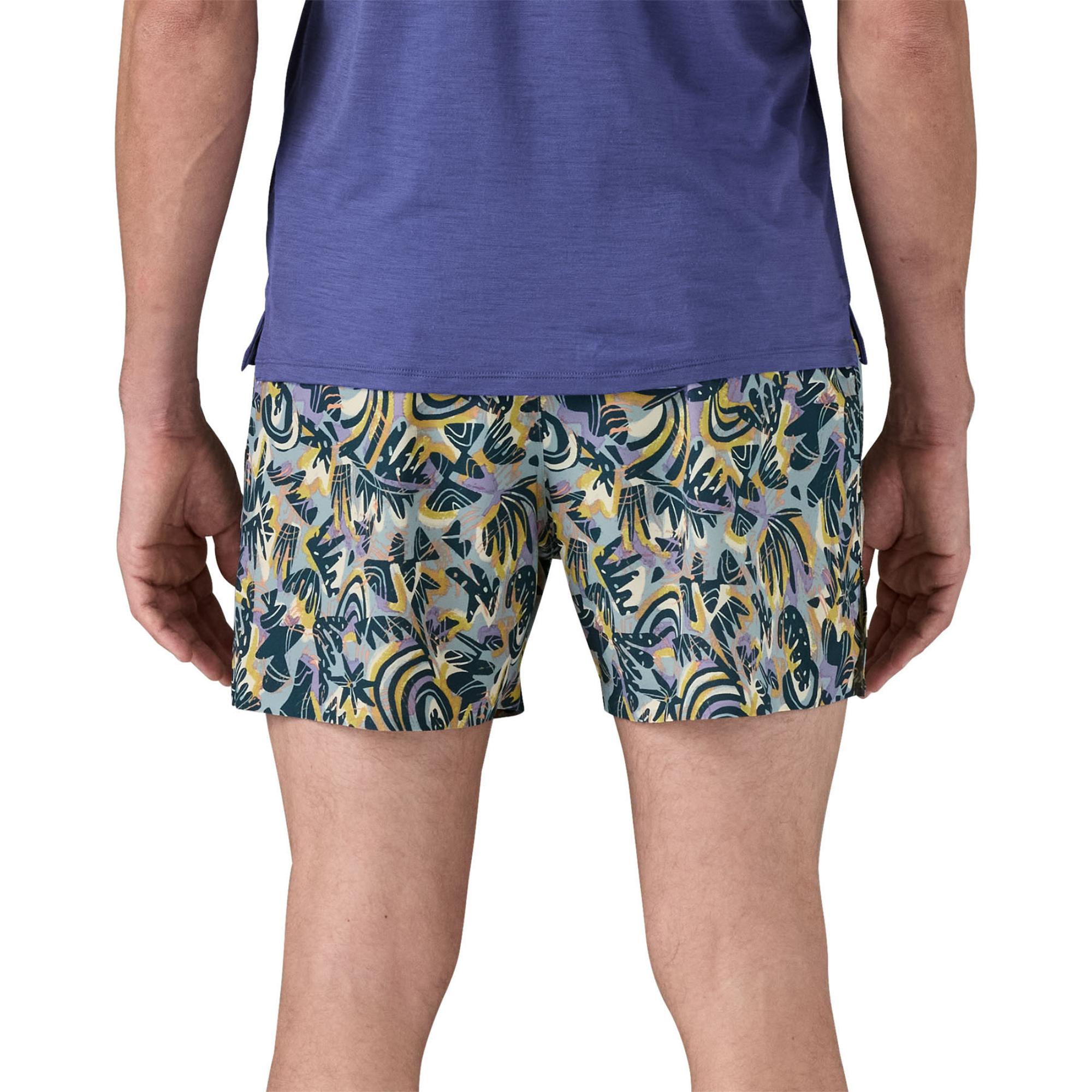 Мужские шорты Strider Pro 5 дюймов Patagonia, Wild Botanist/Thermal Blue — фото 2
