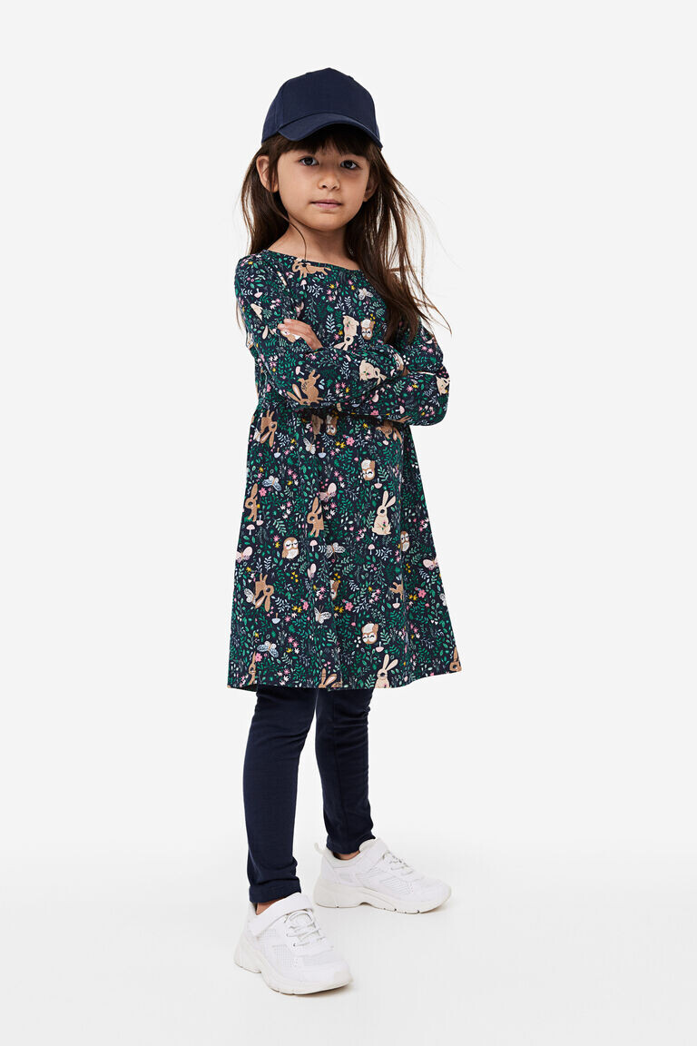 

Платье из хлопкового джерси H&M, синий