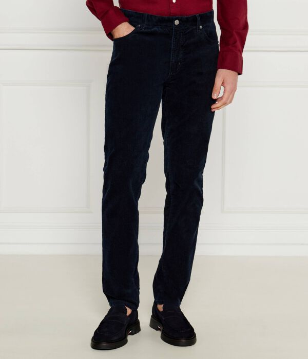 Вельветовые брюки Denton Straight fit Tommy Hilfiger, синий — фото 3