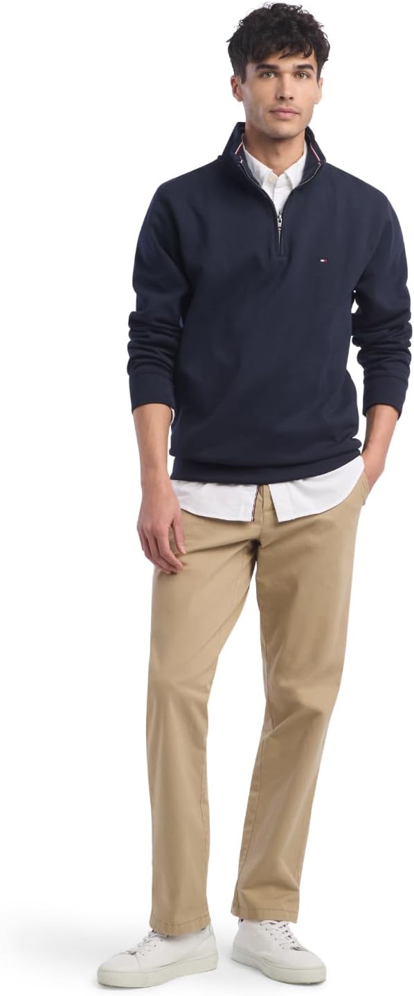 Толстовка Tommy Hilfiger Bill с застежкой-молнией 1/4, Sky Captain — фото 3