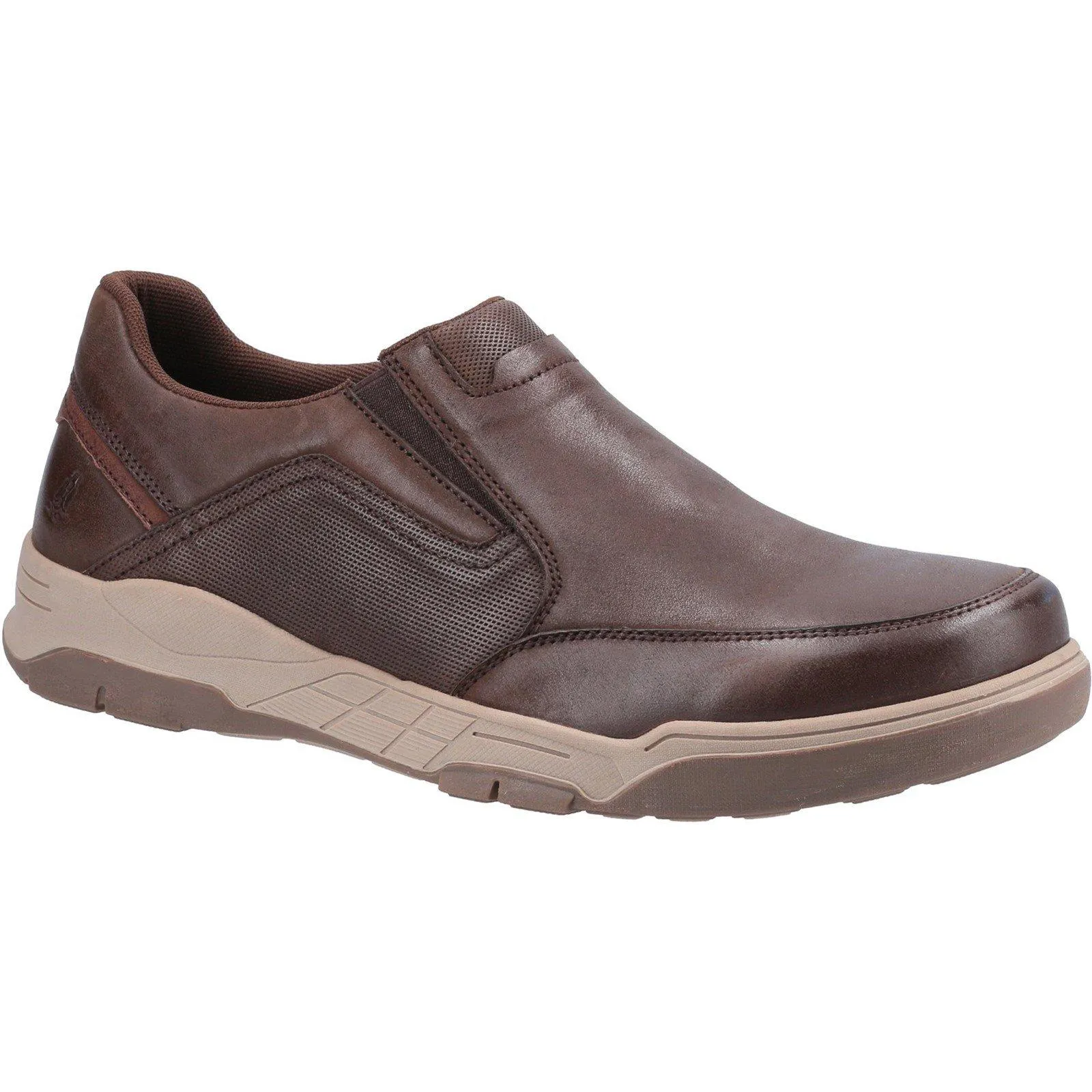 

Туфли-слипоны из гладкой кожи 'Fletcher' Hush Puppies, коричневый