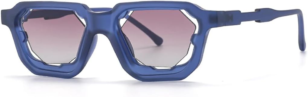 

Ретро-модные панк-солнцезащитные очки для женщин и мужчин, для вечеринок, классические, винтажные, с защитой от УФ-излучения UV400, для активного отдыха VFDHN, Blue Brown