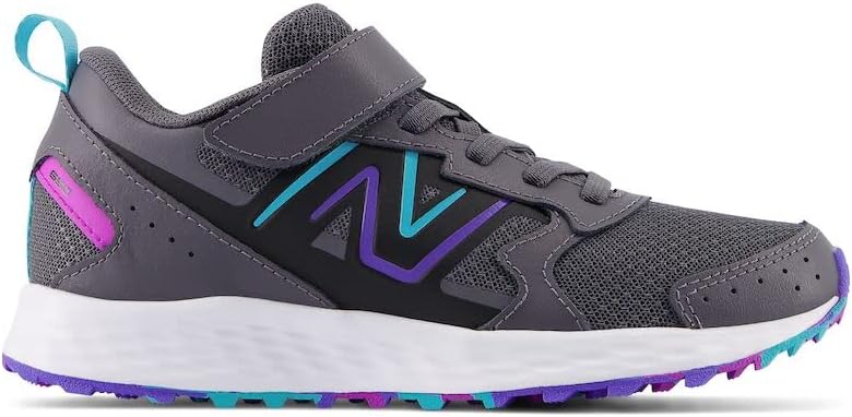 Кроссовки New Balance детские унисекс Fresh Foam 650 V1 с эластичными шнурками и верхней застежкой, индиго/роза — фото 3