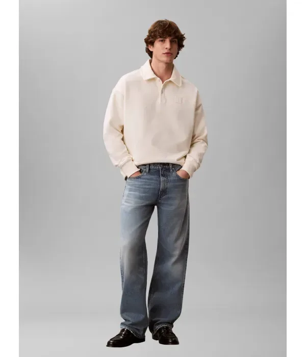 Полюс relaxed fit Calvin Klein, кремовый — фото 2