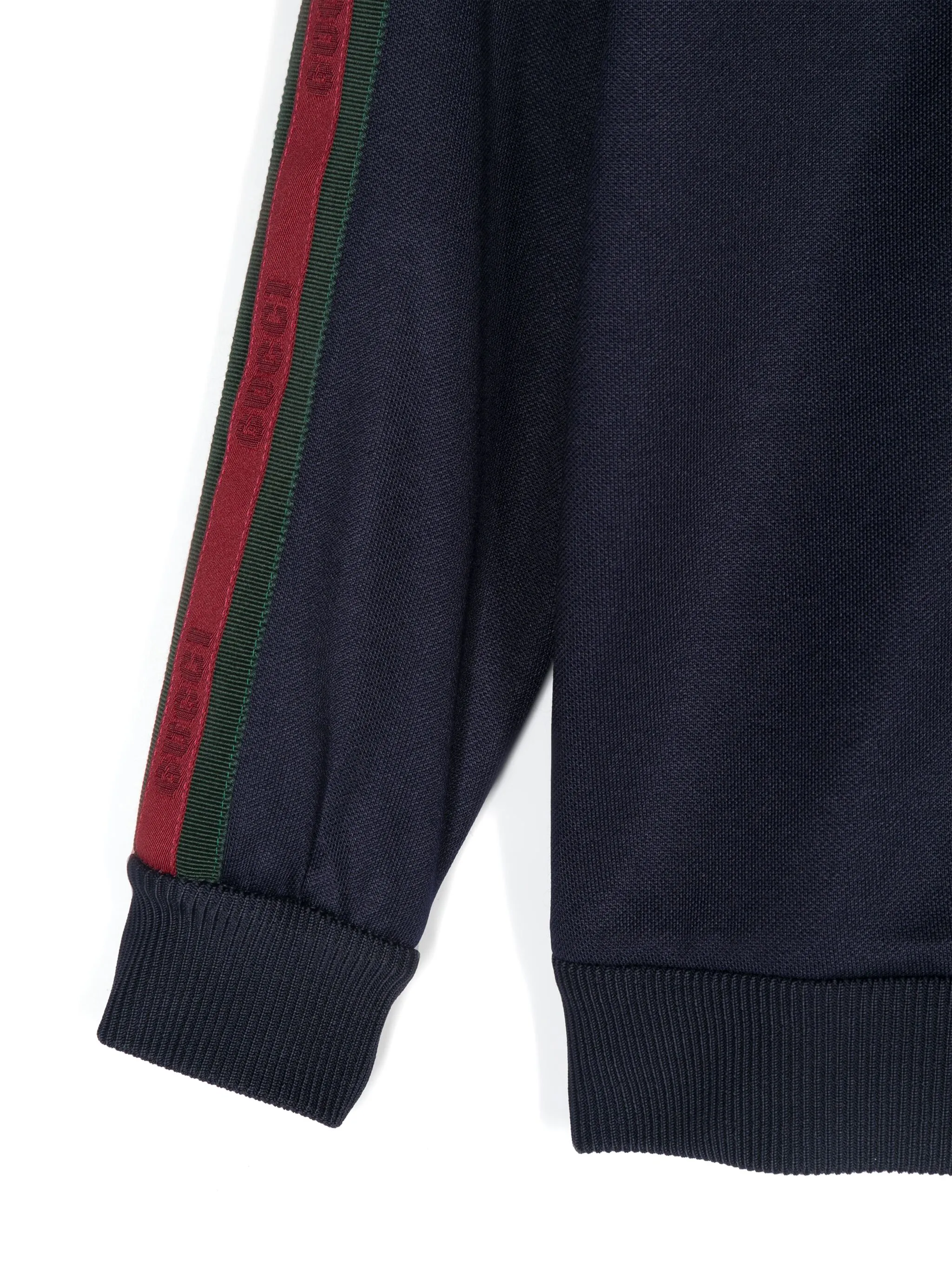 Куртка из джерси на молнии Gucci Kids, синий — фото 3