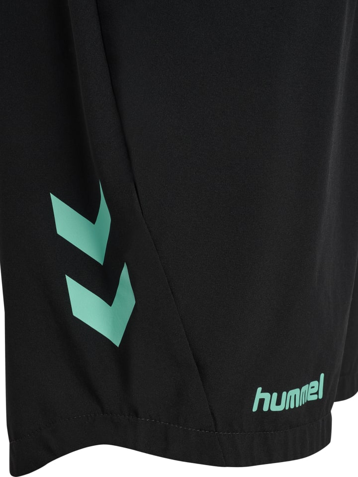 Hummel Детские шорты Hmlblaze с регулируемой талией, черно-синие — фото 3
