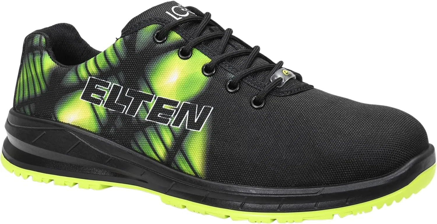 Защитные ботинки ELTEN Mattis XXSports Green Low ESD S1PS, женские и мужские, текстильные, со стальным защитным носком, легкие, спортивные