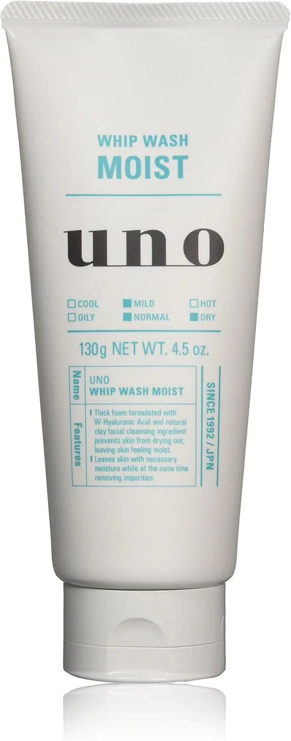 Гель для умывания Uno — Whip Wash Moist с гиалуроновой кислотой, , белый, 130 г