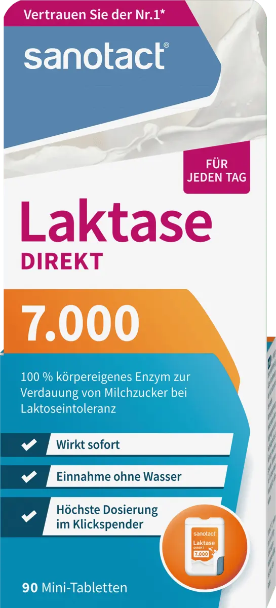 

Lactase 7000 Direct Мини-таблетки 90 шт. 7,1 г sanotact