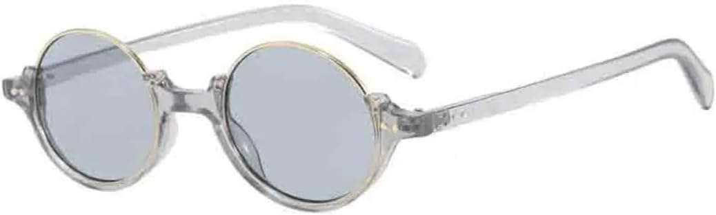 

Солнцезащитные очки с защитой UV400 | Металлические панк-очки с круглыми разноцветными линзами | для женщин и мужчин, для занятий спортом на открытом воздухе и вождения DSVIGF, Gray Gray