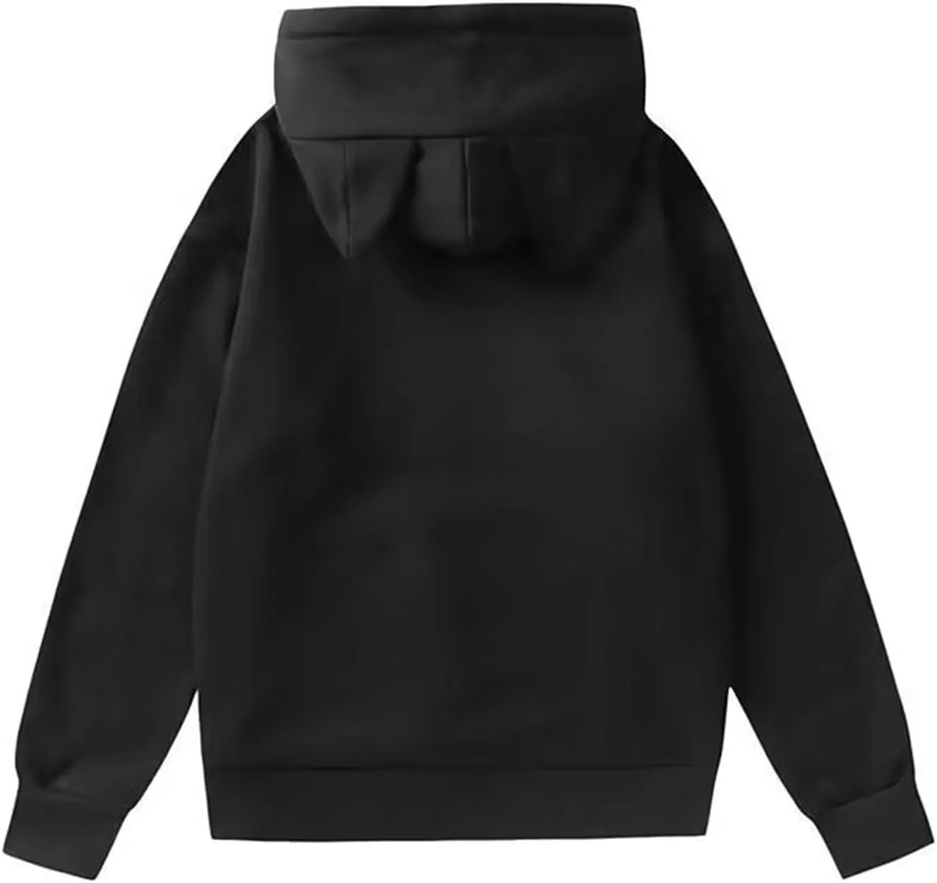 Худи с кошачьими ушками, свободный крой, женское, цвет Black — фото 4