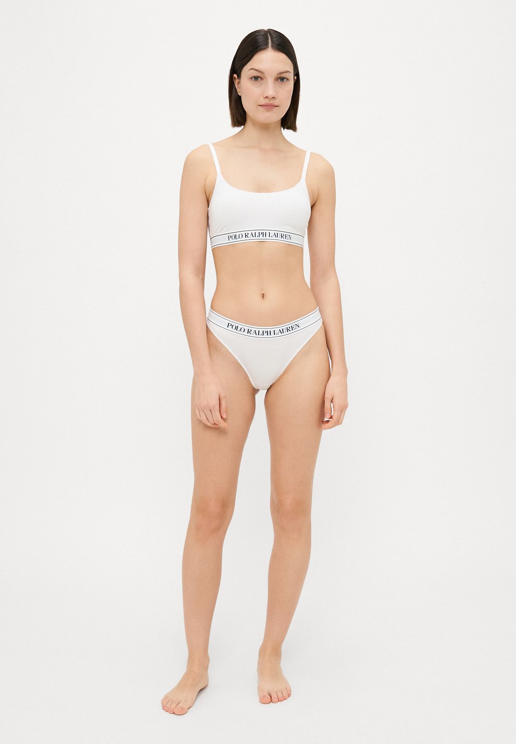 Стринги MID RISE THONG Polo Ralph Lauren, белый — фото 2