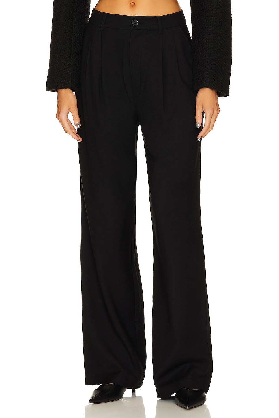 

Брюки ANINE BING Carrie, цвет Black Twill