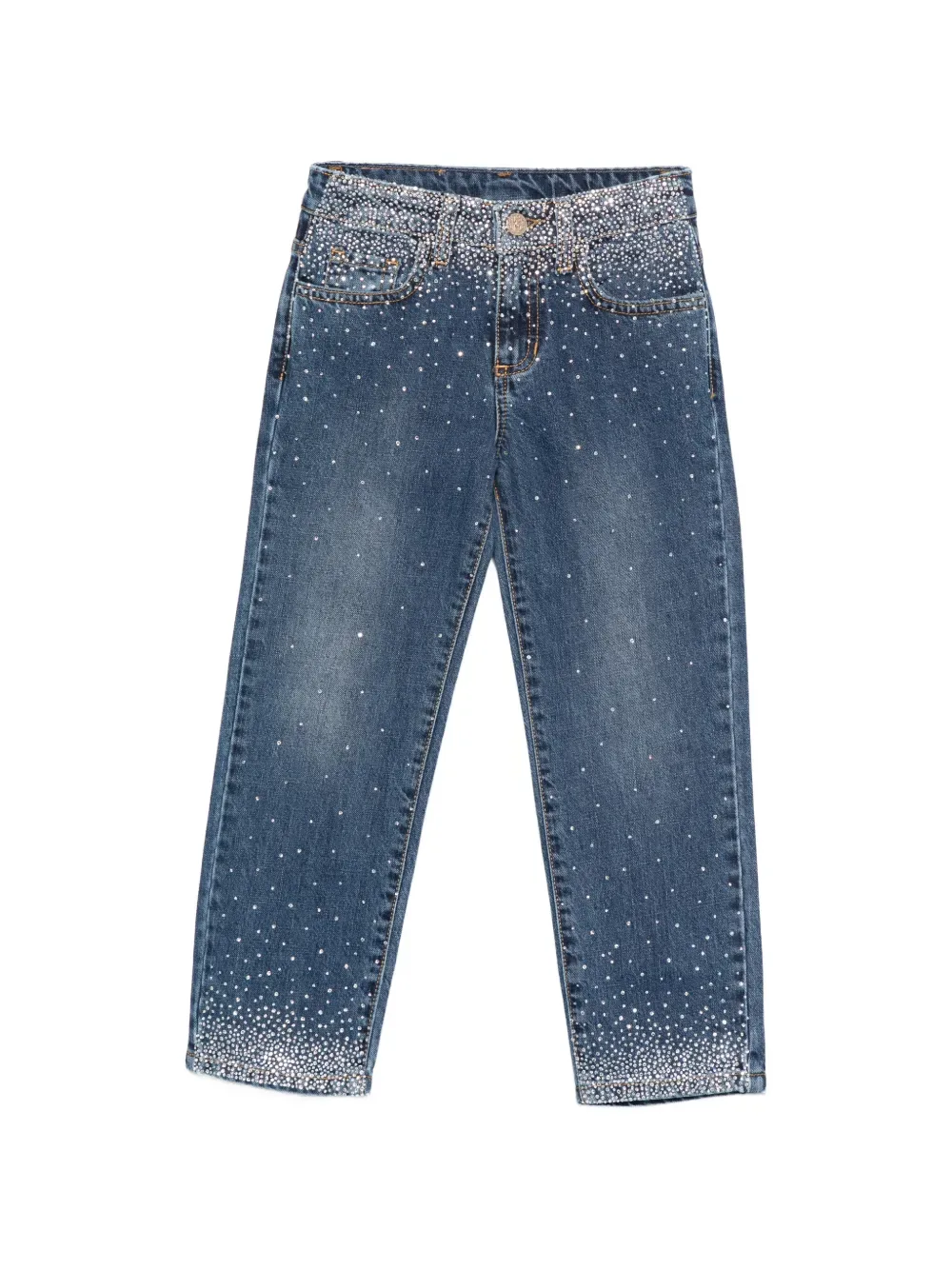 Джинсы с украшениями Roberto Cavalli Junior, синий