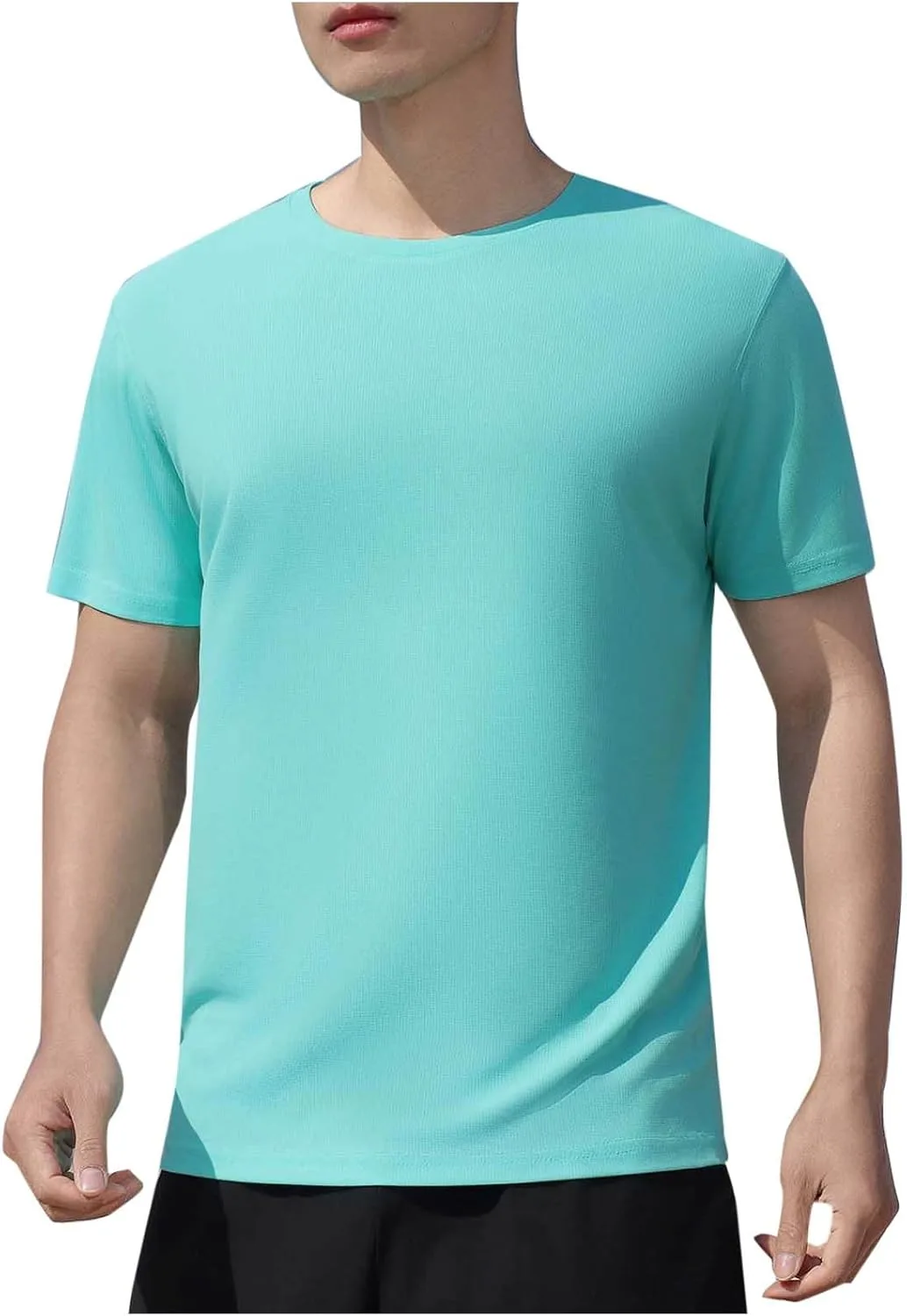Футболка для мужчин Quick Dry летняя Casual Stretch Light Sport Breathable — фото 2