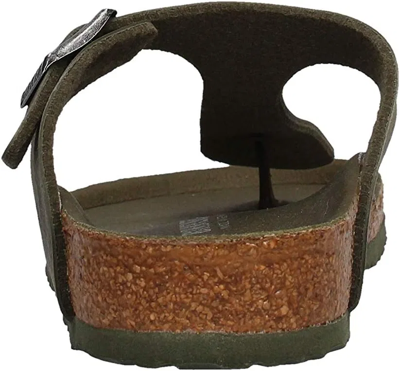 Детские шлепанцы BIRKENSTOCK Gizeh Kids 1015597 камуфляжного зеленого цвета для мальчиков — фото 2
