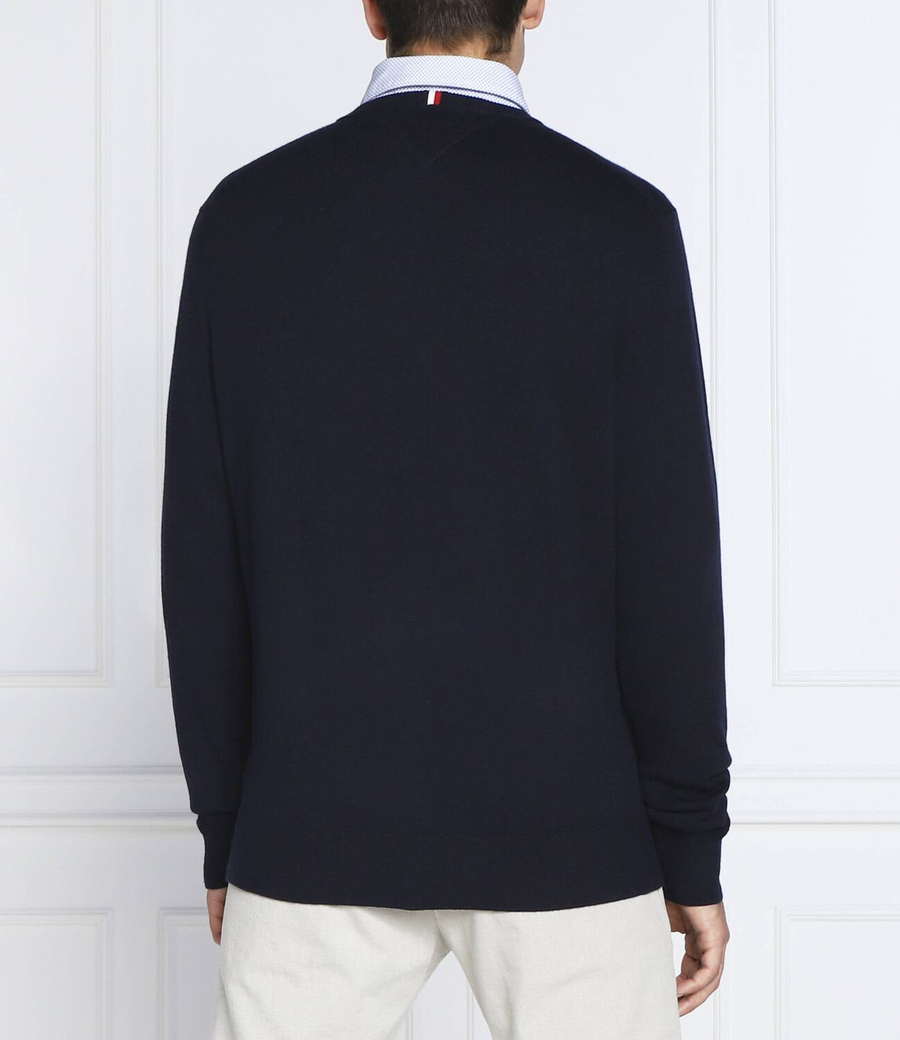 Свитер Tommy Hilfiger regular fit, темно-синий — фото 4