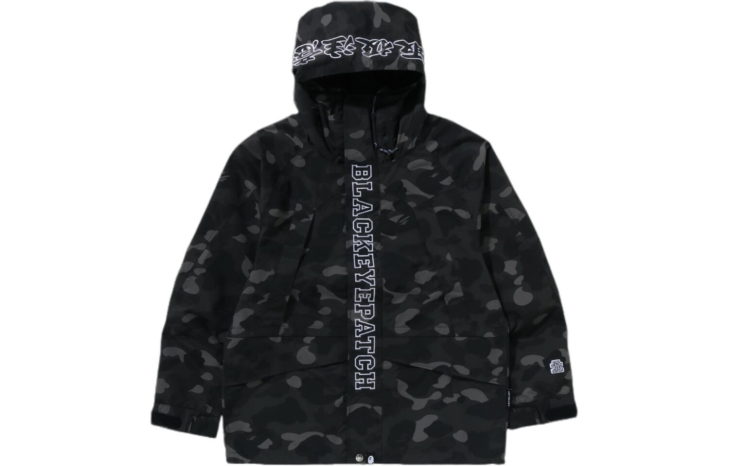 

BlackEyePatch Co-brand куртка унисекс черная A Bathing Ape, черный
