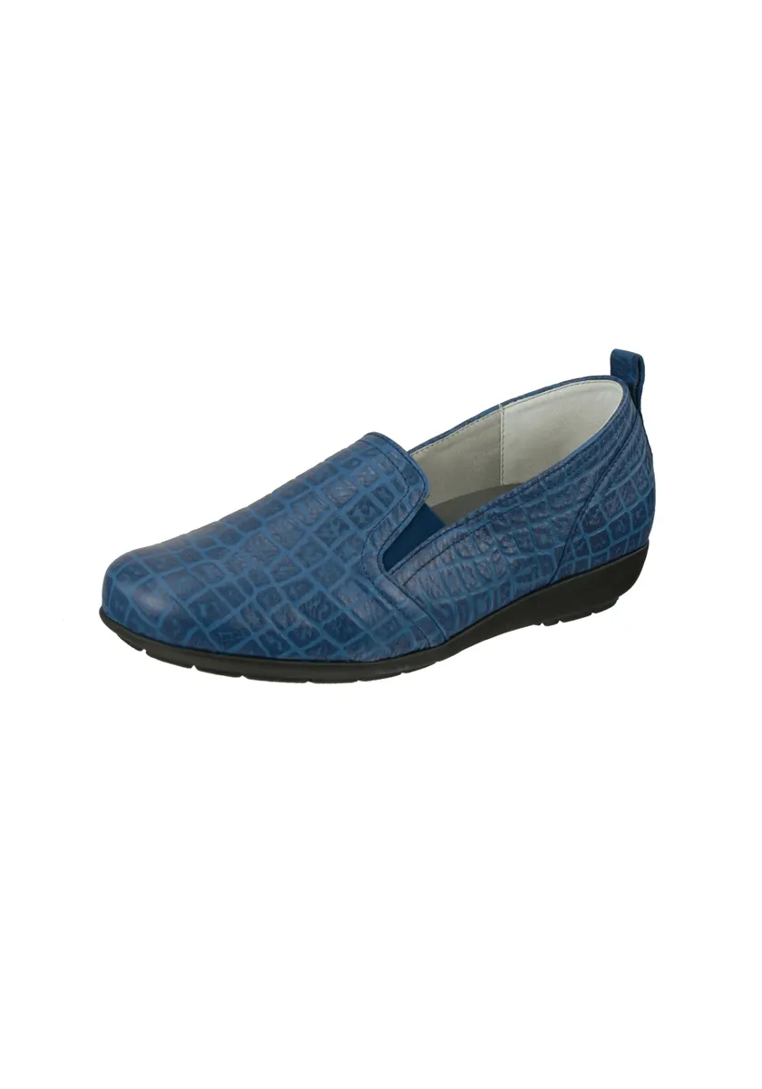 Натуральные тапочки для ног "Clea" из мягкой оленьей кожи Natural Feet, синий