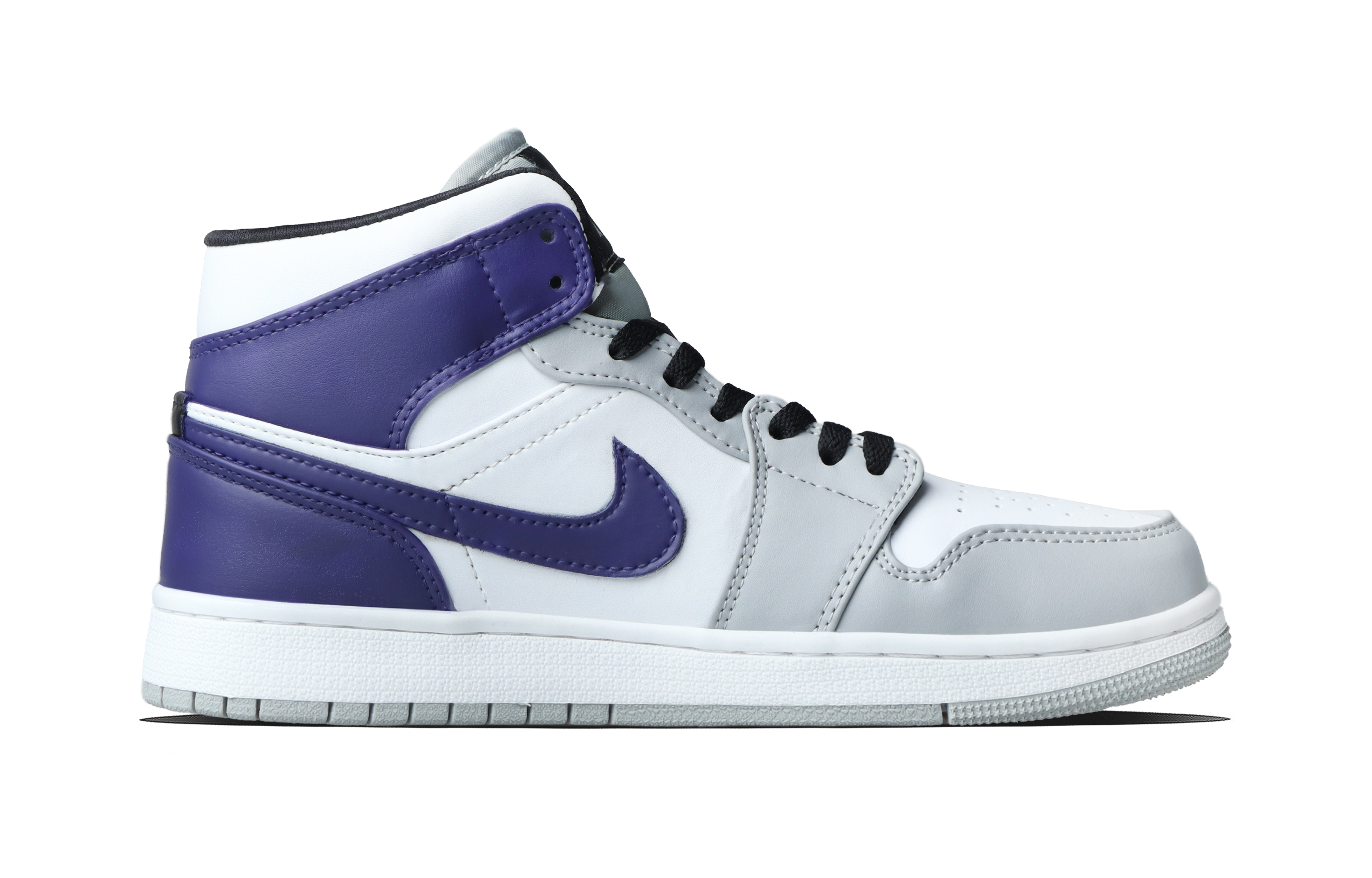 Jordan Кроссовки баскетбольные Unisex Air 1 Purple Domain Explorer Mid top Vintage, устойчивые к истиранию, фиолетовые — фото 3