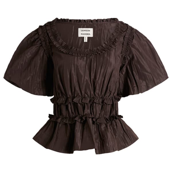

Блузка Everly ruffle presented by end. Damson Madder, Choc