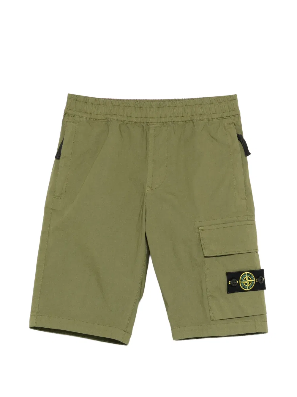 Шорты с нашивкой логотипа Stone Island Junior, зеленый