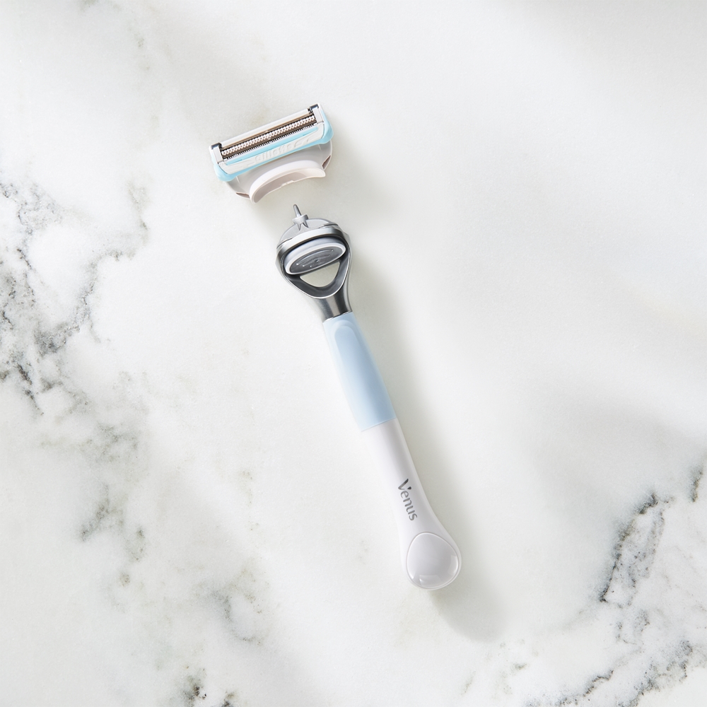 Бритва Venus для лобковых волос и кожи, для коррекции линии бикини Gillette, su keičiama грalvute — фото 2