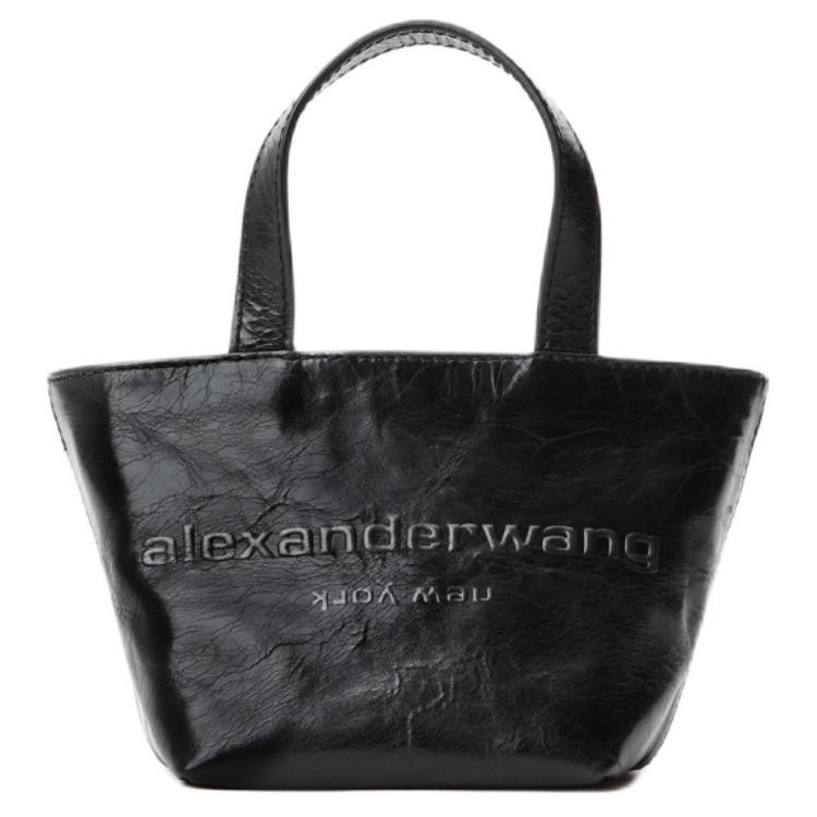 

Alexander Wang Миниатюрная кожаная сумка-тоут с тиснением логотипа