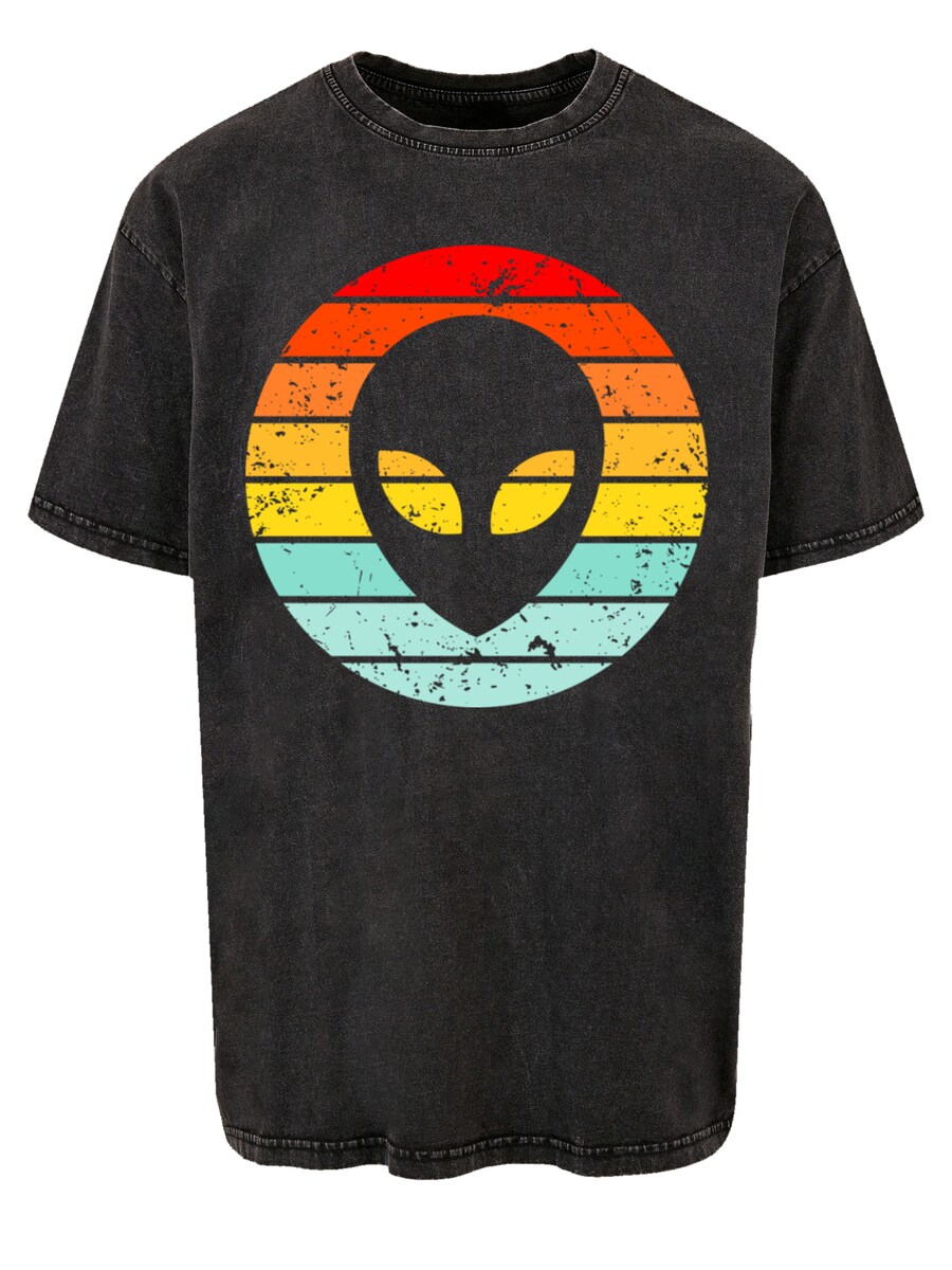 

Рубашка F4NT4STIC Alien Retro Sonnenuntergang, черный
