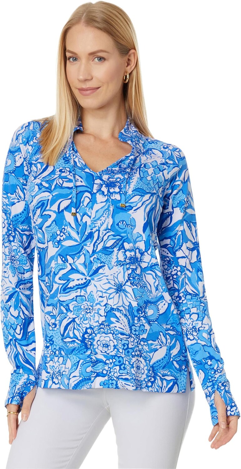 

Cassi UPF 50+ Поповер Lilly Pulitzer, цвет Blue Tang Flocking Fabulous