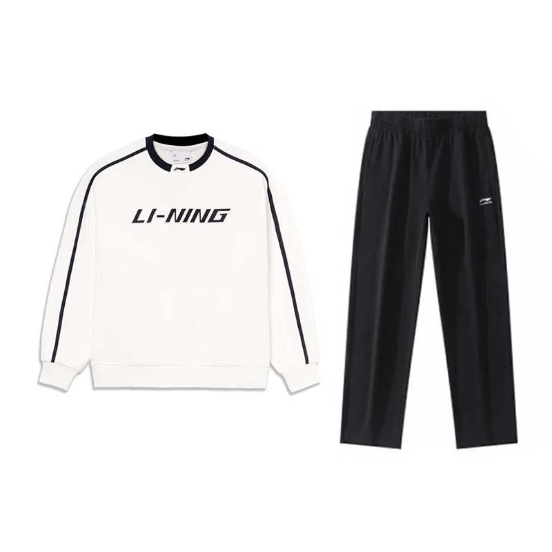 

LINING Повседневная спортивная одежда Unisex Milky White+Black