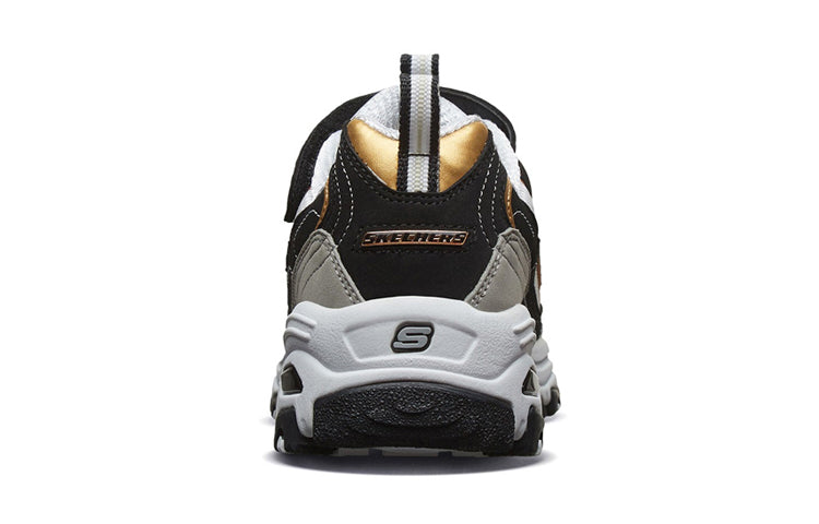 Беговые кроссовки Skechers D'Lite K Black/Gold, золотой — фото 4