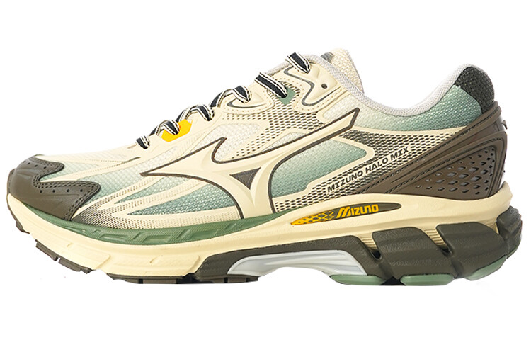 

Mizuno Кроссовки унисекс, Green/Brown/Beige/Dark Gum