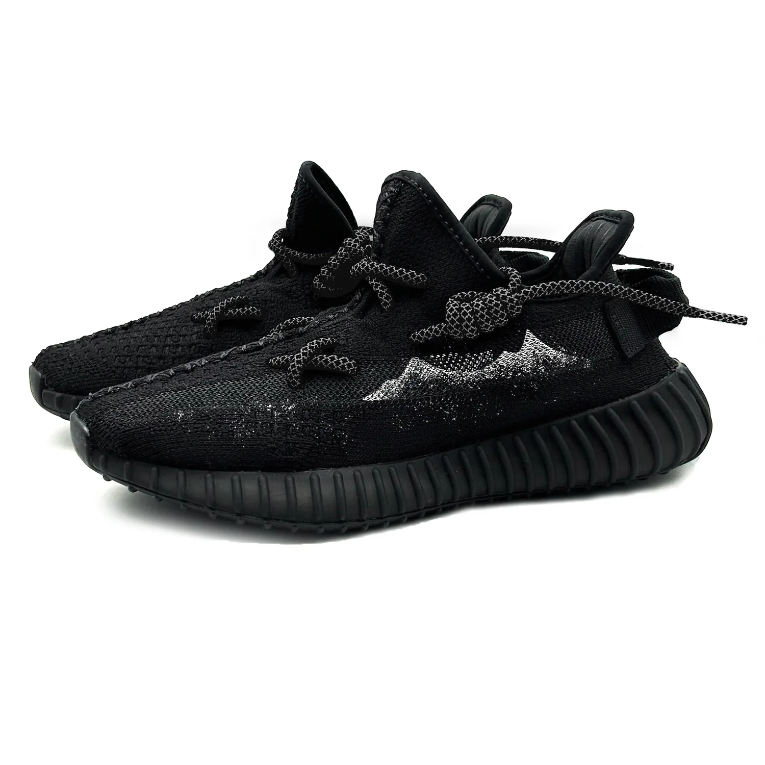 Yeezy Boost 350 V2 Baby's Breath Mist Snow Mountains Fabric Adidas Originals, черный серебро — фото 4