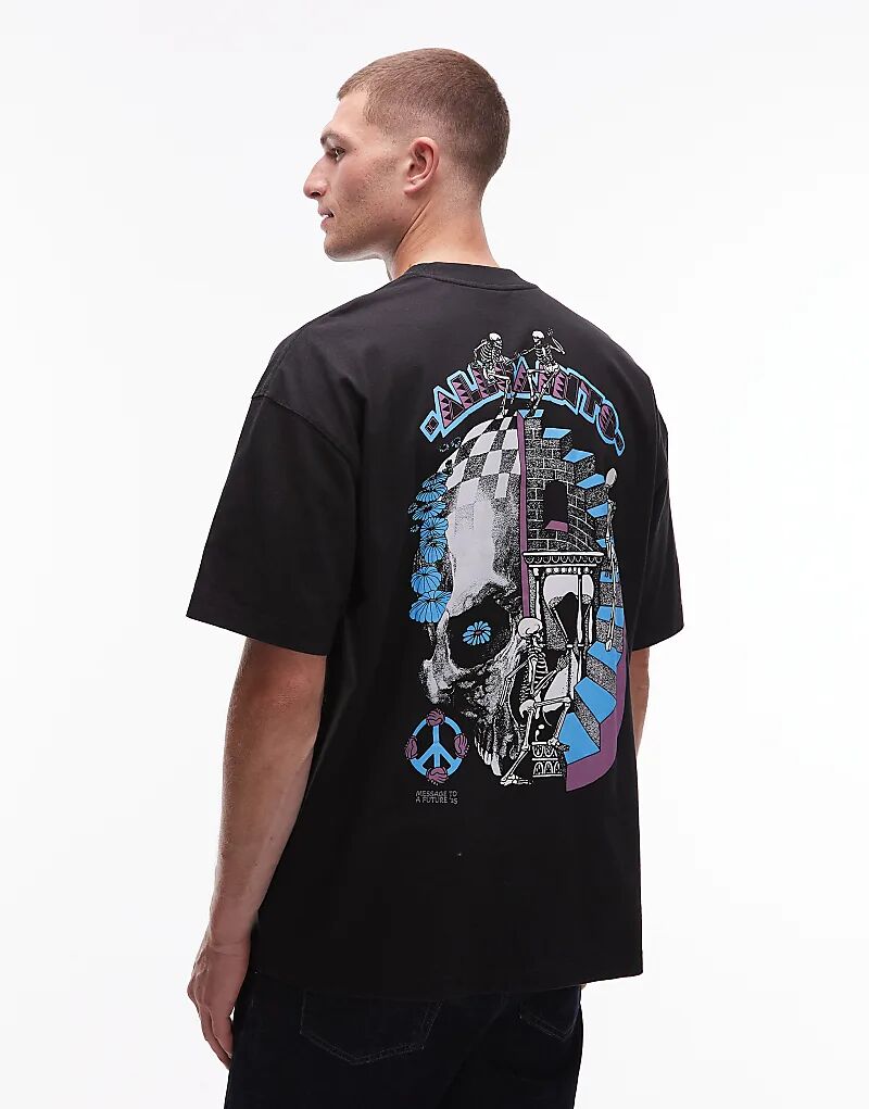 

Футболка с графическим принтом Allsaints Recarnate черного цвета